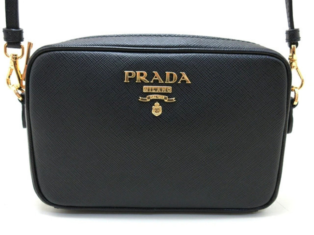 Prada Shoulder Bag Saffiano Black